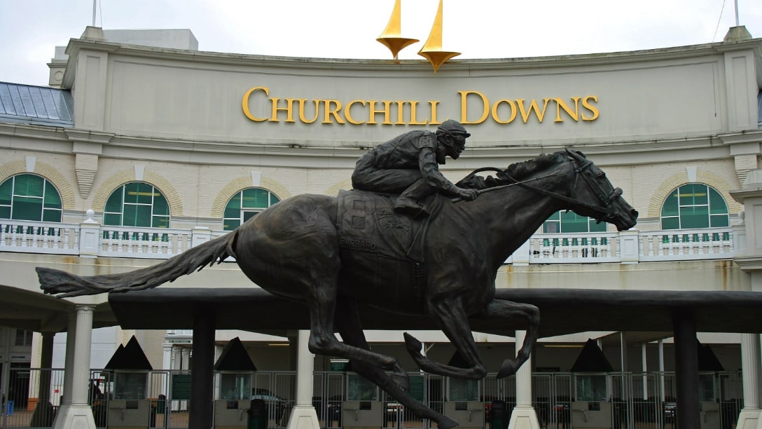 Churchill Downs is the host of the legendary Kentucky Derby. 