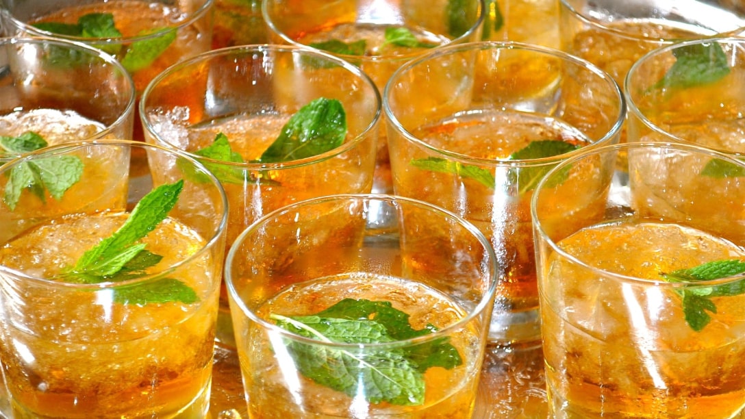 Mint Juleps are a popular bourbon-based drink enjoyed throughout Louisville