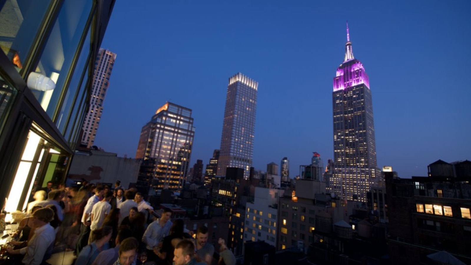 Event being hosted in the Spyglass rooftop bar