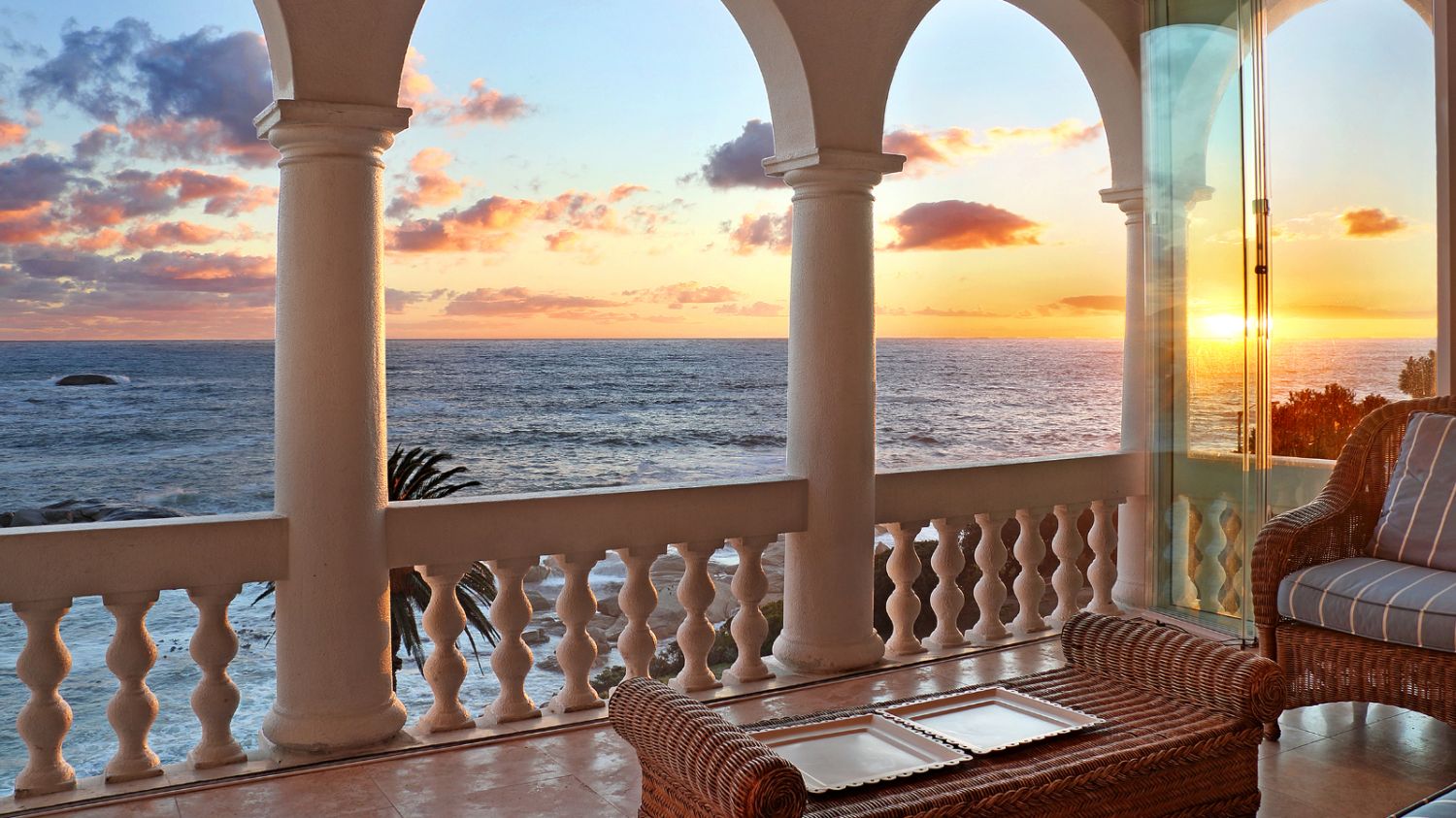 South Africa Terrace Overlooking Sea